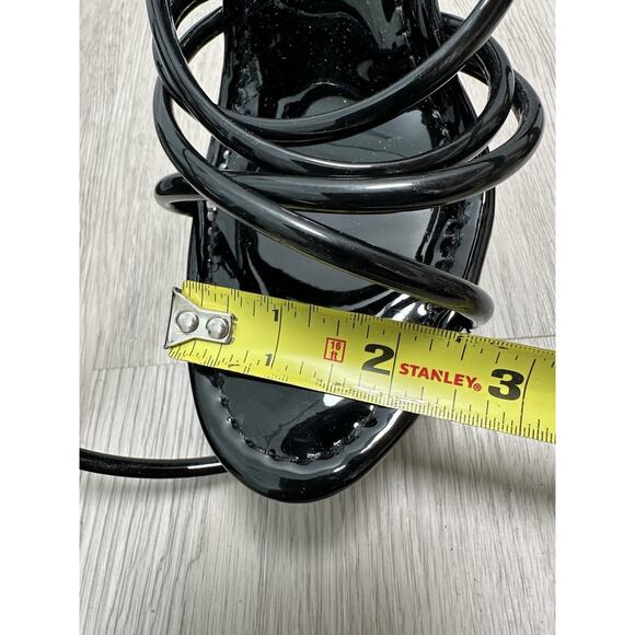 Cape Robbin Lili Ankle Strap Round Toe Platform Heels (Lili) 7, black - Picture 12 of 14